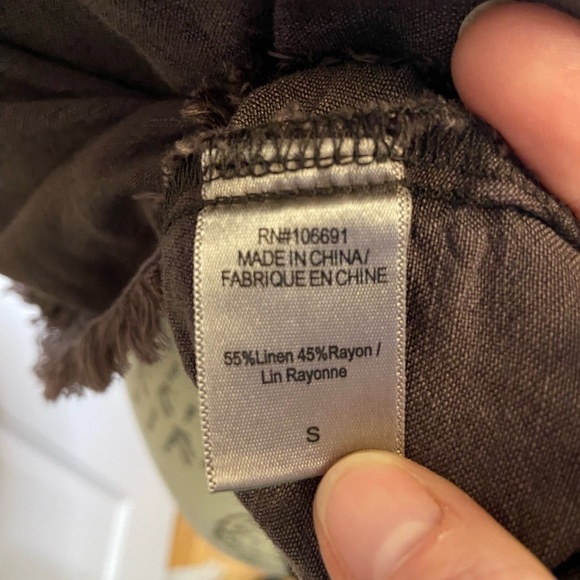 Young Fabulous & Broke Rehan Swing Brown Linen Blend Tank Top |‎ Small - Picture 7 of 8